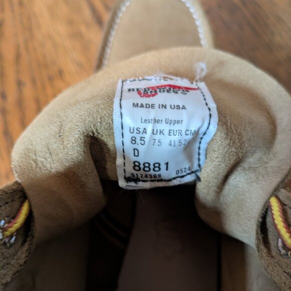 Red Wing Heritage Classic Moc Men's 6 Inch Boot in Olive Mohave Leather - Picture 2 of 6